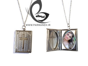 فروشگاه پرمانه 7 گردنبند فلزی قفل دار پرمانه با عکس شخصی کد 1